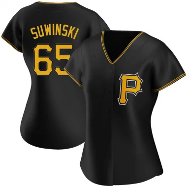 Jack Suwinski Women's Pittsburgh Pirates Road Jersey - Gray Authentic